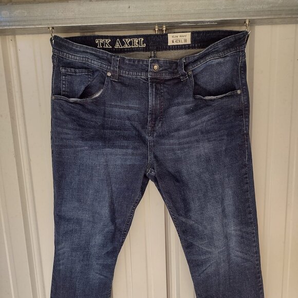 42x30 TK Axel Jeans Men's Slim Boot Blue Denim Pants Stretch Comfort SEXY - Picture 1 of 5